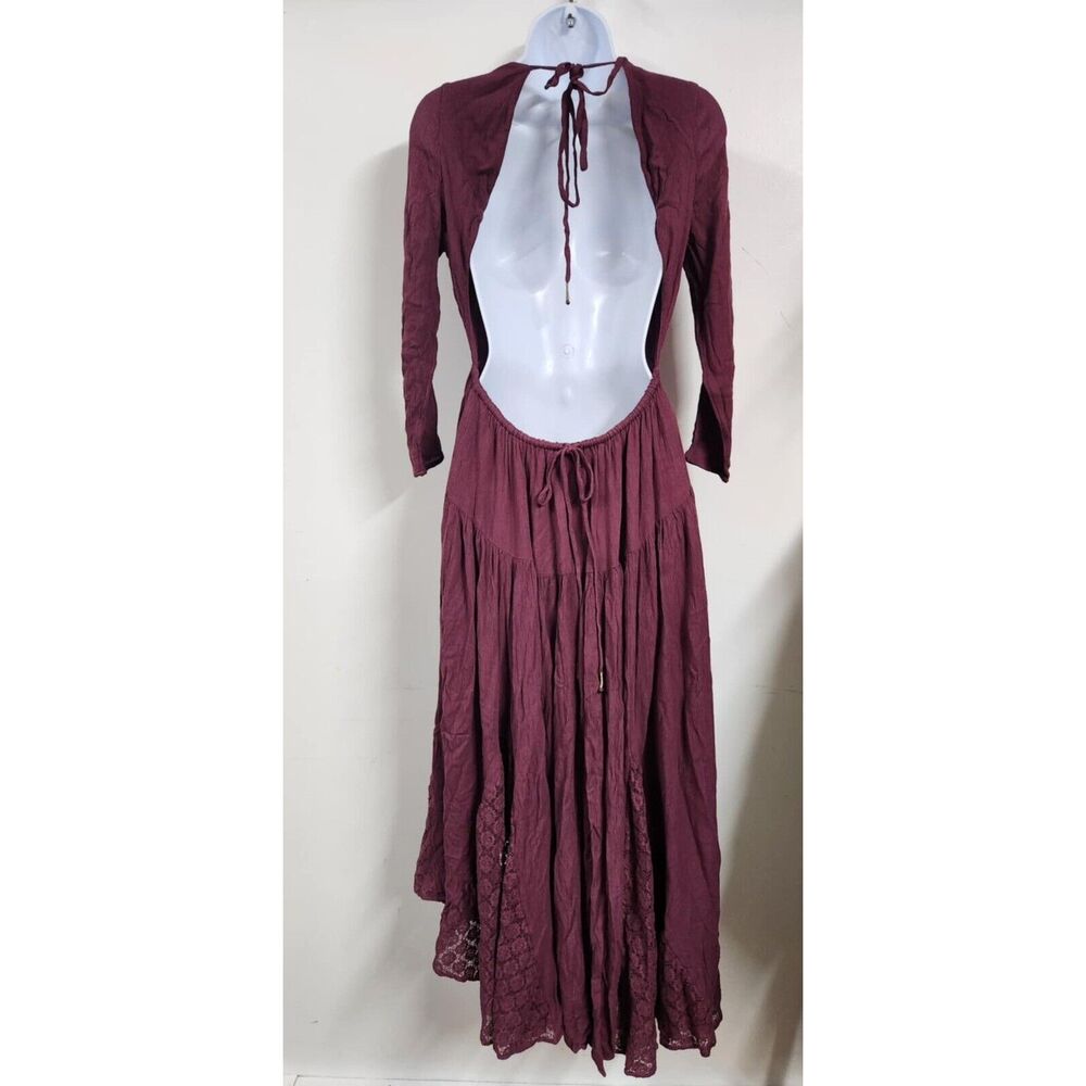 Free People Sea Me Maxi Dress Size S - Picture 4 of 7